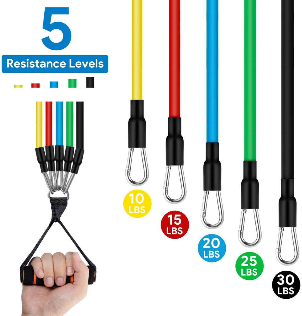 11 Pack Resistance Bands Set - FIT Best Sellers