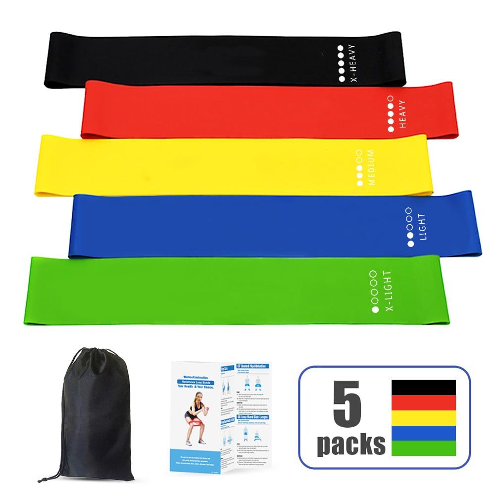 5 Pack Resistance Bands - FIT Best Sellers