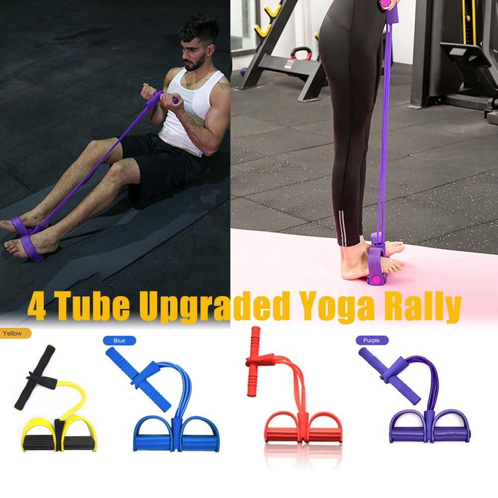 4 Resistance Elastic Pull Ropes Exerciser - FIT Best Sellers