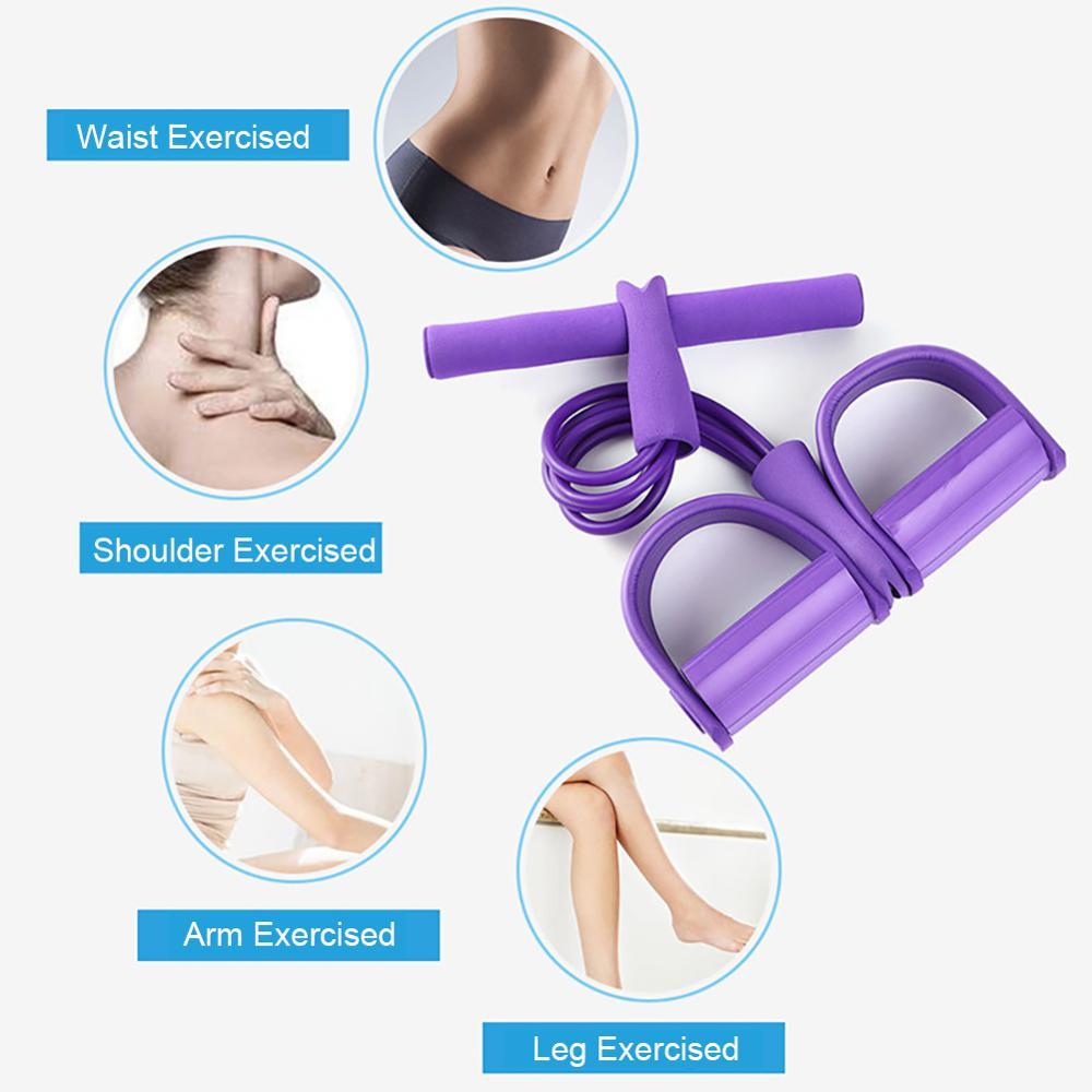 4 Resistance Elastic Pull Ropes Exerciser - FIT Best Sellers