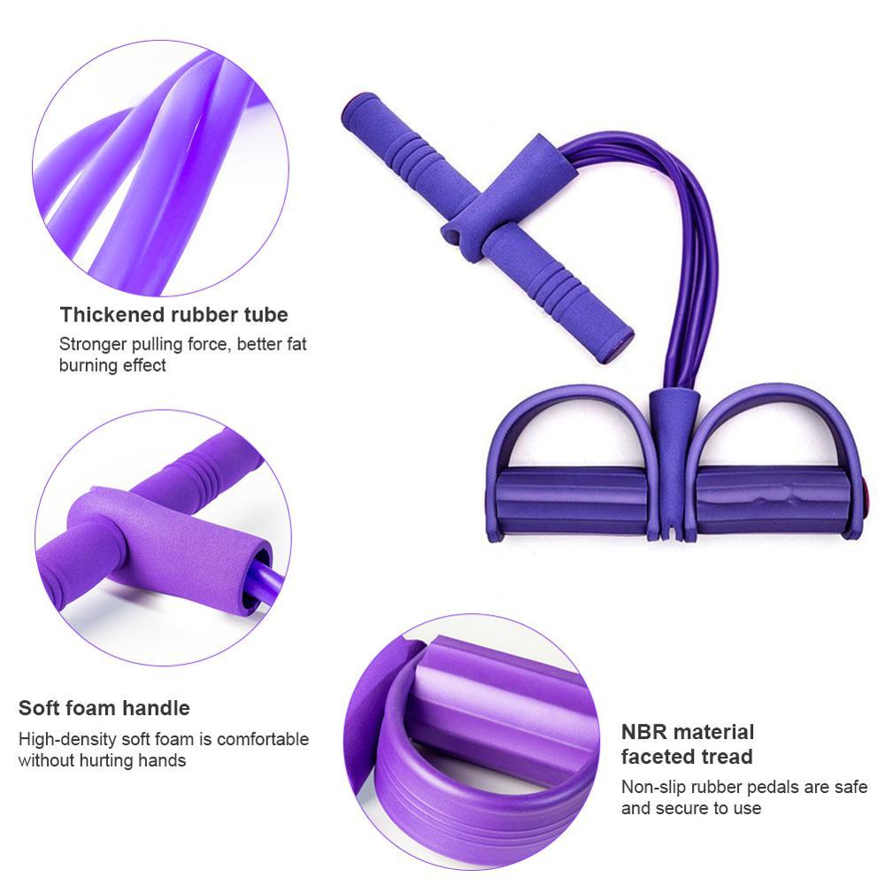 4 Resistance Elastic Pull Ropes Exerciser - FIT Best Sellers