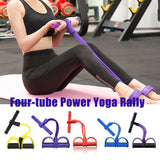 4 Resistance Elastic Pull Ropes Exerciser - FIT Best Sellers